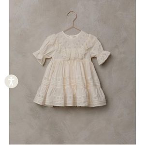 Noralee “Genevieve” dress in ivory, size 6 months. (Includes bloomers).